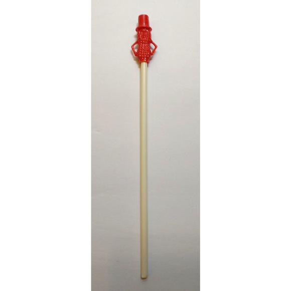 Mr Peanut Vintage Red Drinking Straw 1950s Planters Peanuts Pop Culture Plastic - Picture 3 of 5